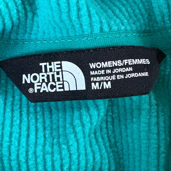The North Face Full-Zip Fleece Jacket Women's Medium Turquoise Warm Outdoor - Picture 6 of 6